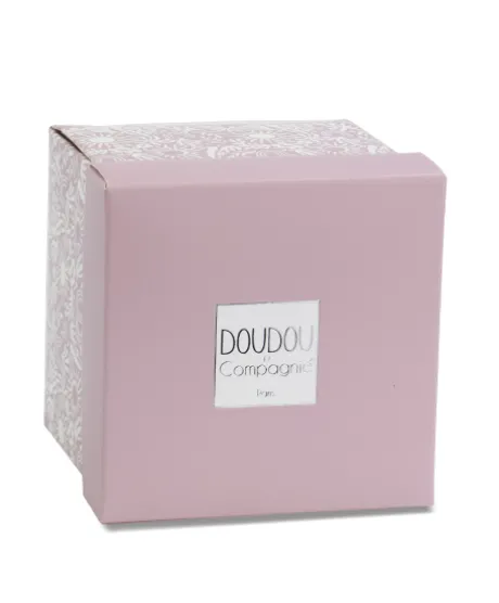 Doudou mouchoir- Mon petit ourson - Rose - 10 cm