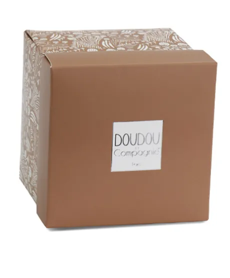 Doudou mouchoir- Mon petit ourson - Orange - 10 cm