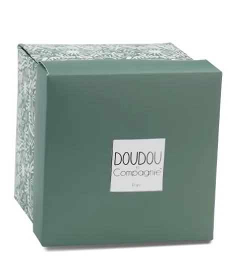 Doudou mouchoir- Mon petit ourson - Vert - 10 cm