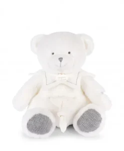 Doudou mouchoir ours Gris - 30 cm - Collection Anniversaire