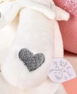 Doudou mouchoir ours Gris - 30 cm - Collection Anniversaire