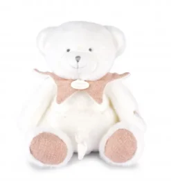 Doudou mouchoir ours Rose - 30 cm - Collection Anniversaire