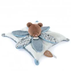 Doudou OURS bleu avec pétales - BOH'AIME -