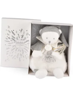Doudou Ours cape Gris - 25 cm - Collection Anniversaire