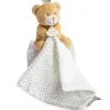 Doudou ours mouchoir marron Petit Roi - 10 cm