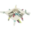 Doudou plat Chien gris Toopi - 22 cm