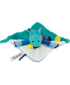 Doudou plat Crocodile vert Tropi'Cool - 21 cm