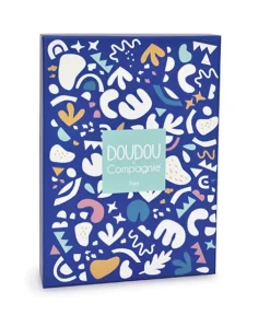 Doudou plat dinosaure bleu Sashou - 25 cm