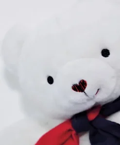 Doudou plat fabriqué en France - L'Ours Élysée - 22 cm