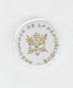 Doudou plat fabriqué en France - L'Ours Élysée - 22 cm