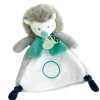 Doudou plat Hérisson gris Tiwipi - 23 cm