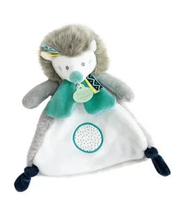 Doudou plat Hérisson gris Tiwipi - 23 cm