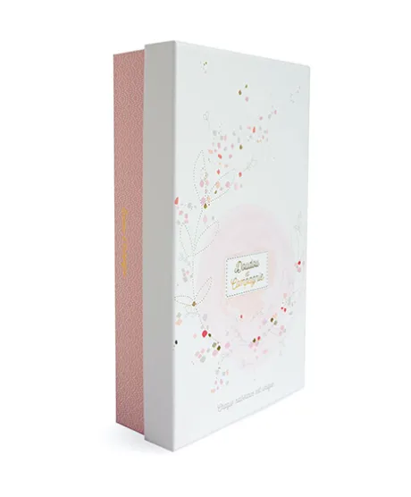 Doudou plat lapin de sucre rose - 24 cm