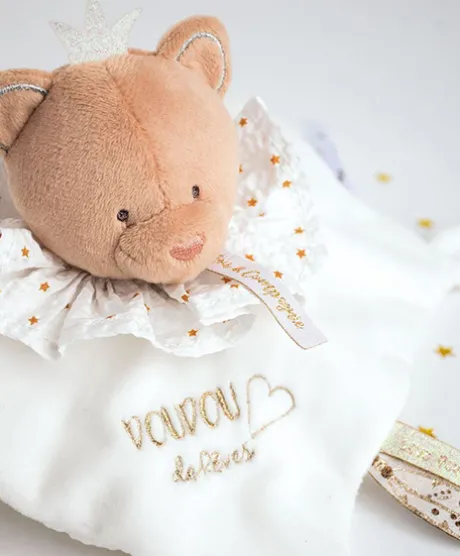 Doudou plat Ours Attrape-rêves - 20 cm