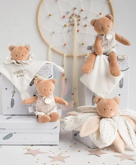 Doudou plat Ours Attrape-rêves - 20 cm