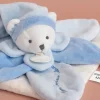 Doudou plat Ours Collector bleu - 24 cm