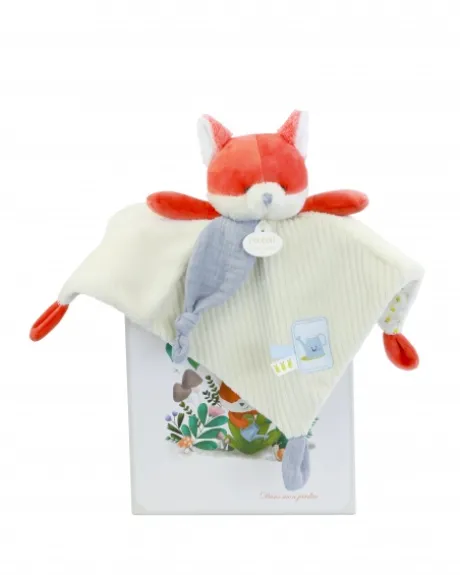 DOUDOU plat Renard Romarin - 27 cm