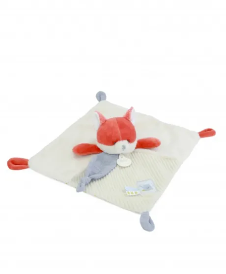DOUDOU plat Renard Romarin - 27 cm