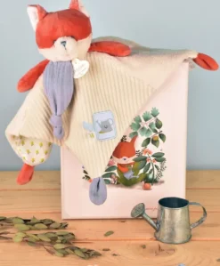 DOUDOU plat Renard Romarin - 27 cm