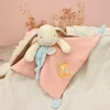 Doudou plat rose - LAPIN CIBOULETTE- 27 cm