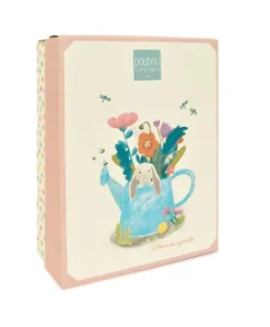 Doudou plat rose - LAPIN CIBOULETTE- 27 cm