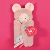 Doudou Souris blanche avec cape - Papillotte - 3 EN 1
