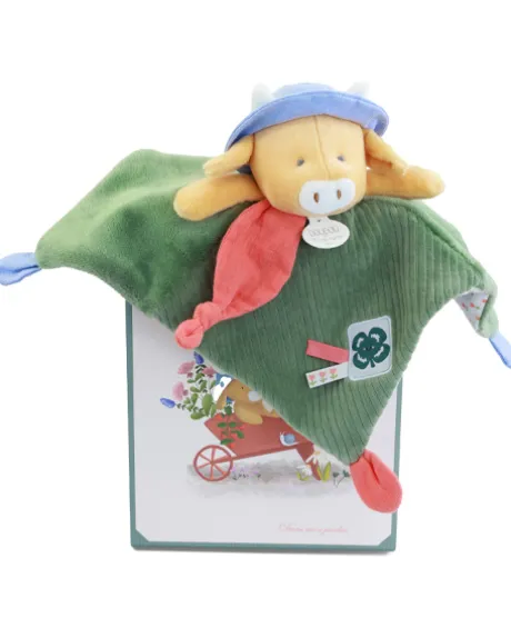 Doudou vache - Doudou plat Aneth - 27 cm