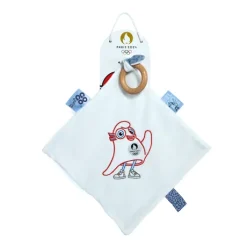 Duo Doudou plat et hochet pour bébé JO Paris 2024