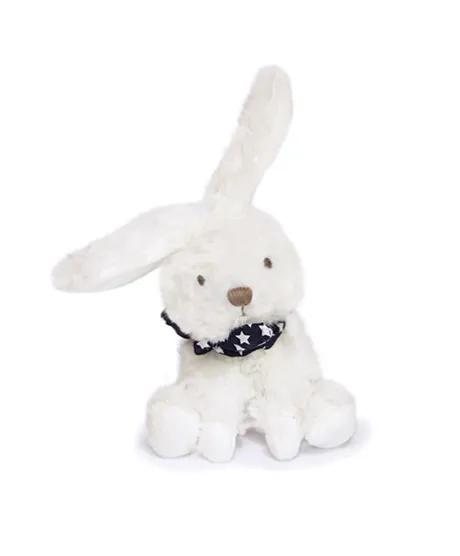 Lapin blanc avec chouchou -12 cm - Modèle aléatoire