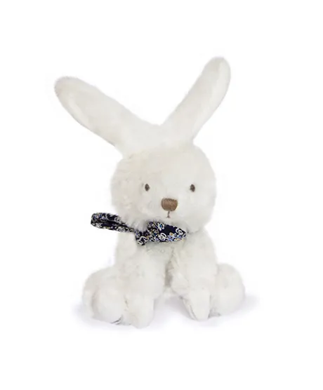 Lapin blanc avec chouchou -12 cm - Modèle aléatoire