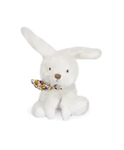 Lapin blanc avec chouchou -12 cm - Modèle aléatoire