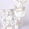 Lapin DOUDOU® - boite à musique lapin - 20 cm - Blanc