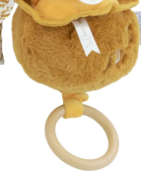 Lapin DOUDOU® - boite à musique lapin - 20 cm - Jaune moutarde