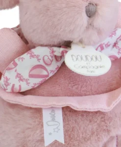 Lapin DOUDOU® - boite à musique lapin - 20 cm - Rose