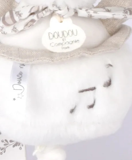 Lapin DOUDOU® - boite à musique lapin - 20 cm - Blanc