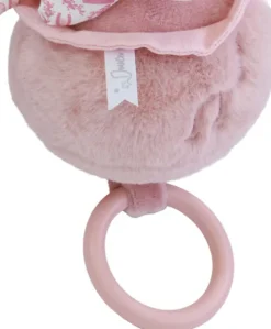 Lapin DOUDOU® - boite à musique lapin - 20 cm - Rose