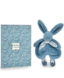 Lapin DOUDOU® - Doudou lapin Bleu - 29 cm