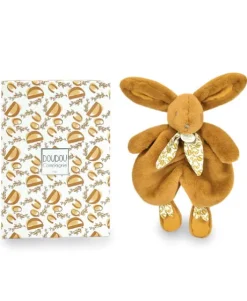Lapin DOUDOU® - Doudou lapin Jaune moutarde - 29 cm