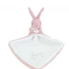 Lapin DOUDOU® - Doudou Lapin mouchoir- 10 cm - Rose
