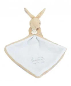 Lapin DOUDOU® - Doudou Lapin mouchoir- 10 cm - Beige