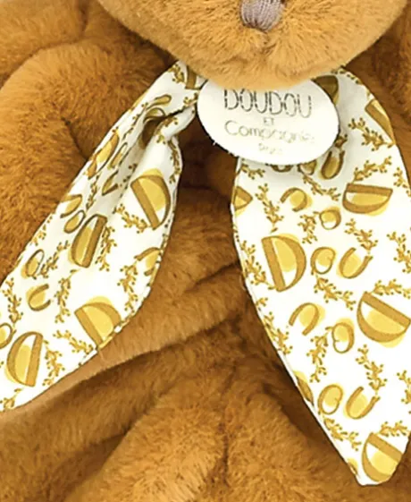 Lapin DOUDOU® - Doudou lapin Jaune moutarde - 29 cm