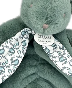 Lapin DOUDOU® - Doudou lapin Vert - 29 cm