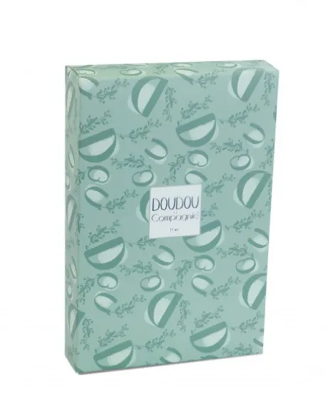 Lapin DOUDOU® - Doudou Lapin mouchoir- 10 cm - Vert