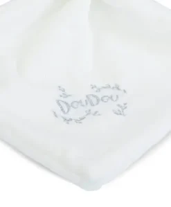 Lapin DOUDOU® - Doudou Lapin mouchoir- 10 cm - Blanc