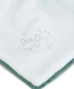 Lapin DOUDOU® - Doudou Lapin mouchoir- 10 cm - Vert
