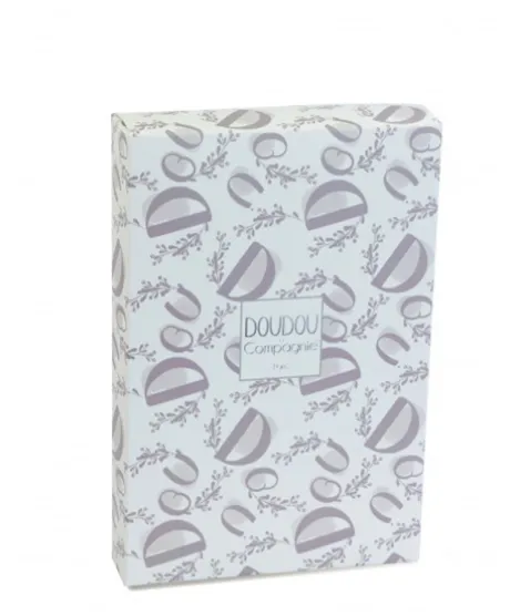 Lapin DOUDOU® - Doudou Lapin mouchoir- 10 cm - Blanc