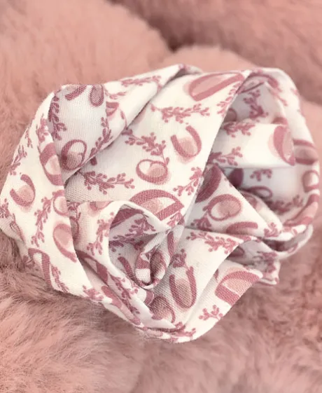 Lapin DOUDOU® - Peluche lapin Rose poudré - 25 cm
