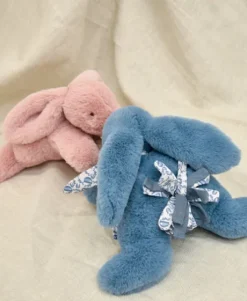 Lapin DOUDOU® - Peluche lapin Bleu - 25 cm