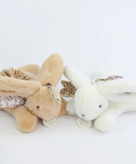 Lapin DOUDOU® - Porte-clés - Blanc