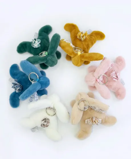 Lapin DOUDOU® - Porte-clés - Blanc